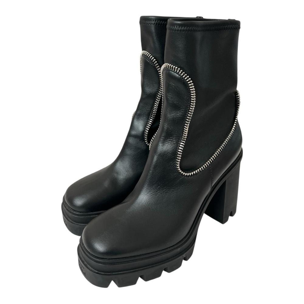 Giuseppe Zanotti Black Platform Heeled Boots 9.5